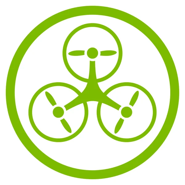 Tricóptero redondeado icono — Foto de Stock