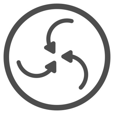 Girdap okları simge yuvarlak