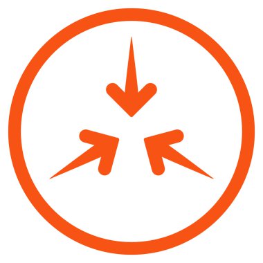 Etkisi okları simge yuvarlak