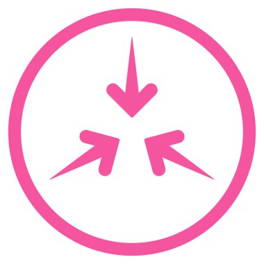 Etkisi okları simge yuvarlak