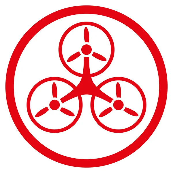 Tricopter Icona arrotondata — Foto Stock