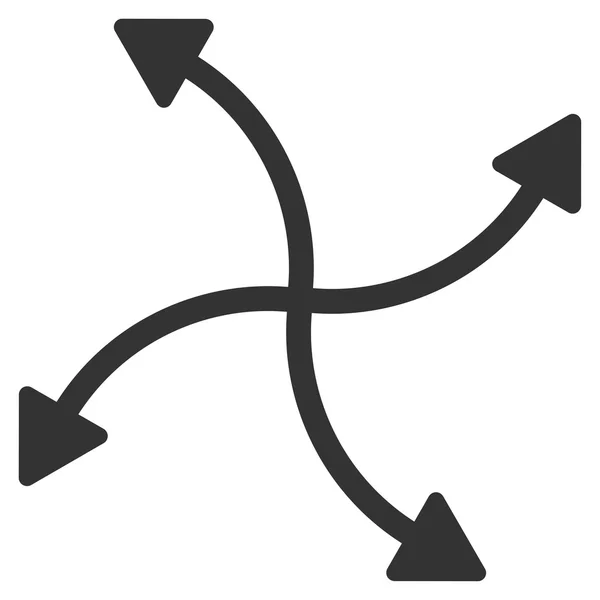 Virvel pilar ikonen — Stock vektor