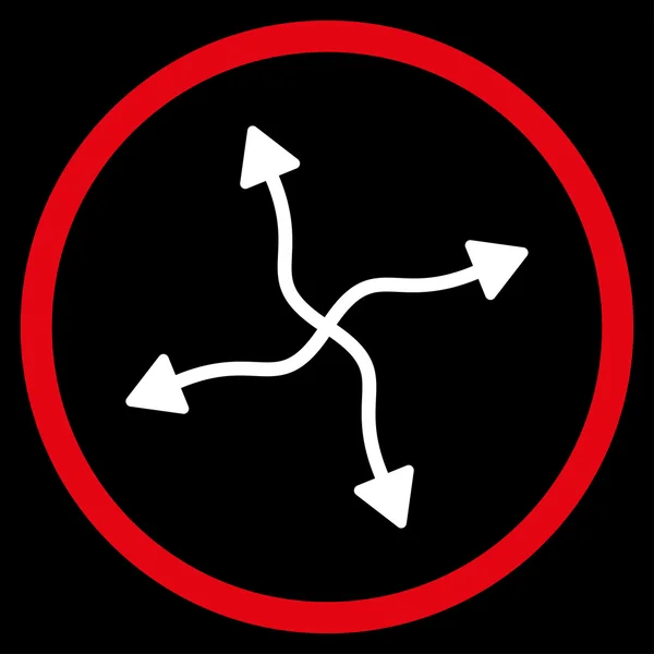 Curve Arrows Icon — Stock Vector