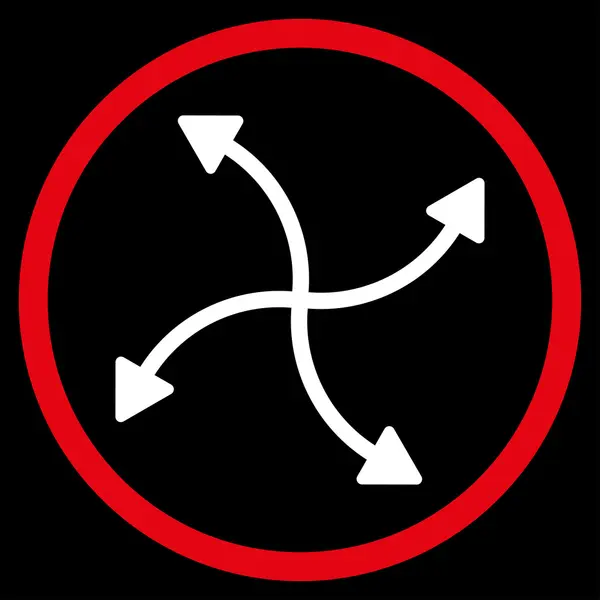 Swirl Arrows Icon — Stock Vector