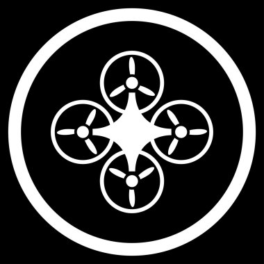 Airdrone düz simgesi