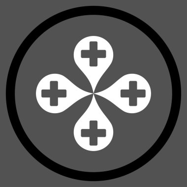 Hastane harita işaretleri simgesi