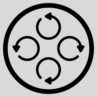 Düz döndürme simgesi