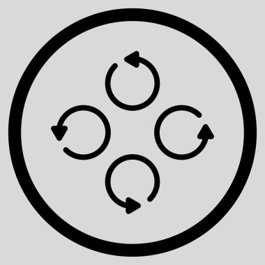 Düz döndürme simgesi