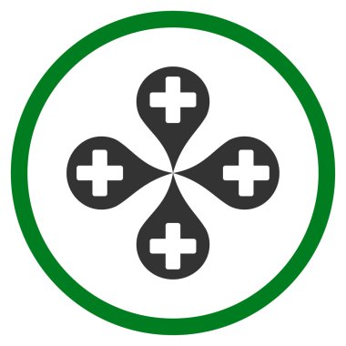 Hastane harita işaretleri simgesi