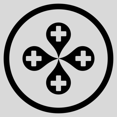 Hastane harita işaretleri simgesi