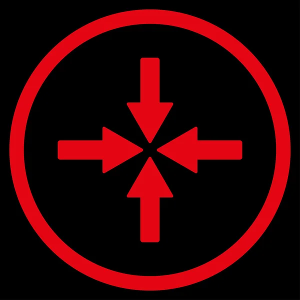 Colisionar Flechas icono — Archivo Imágenes Vectoriales