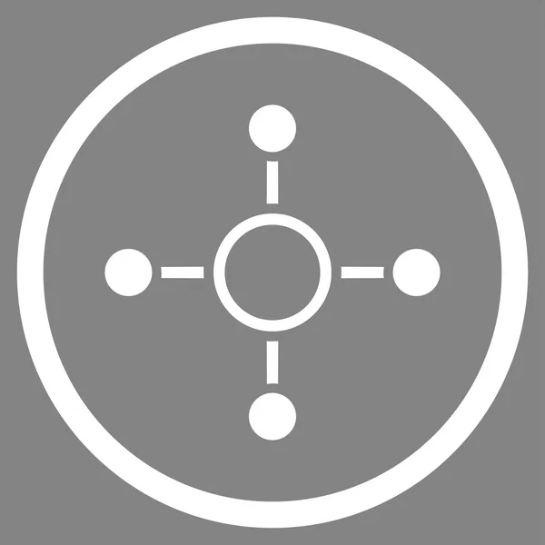 Icono de estructura radial — Vector de stock