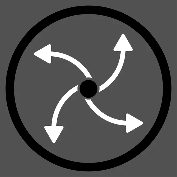 Swirl richting pictogram — Stockvector