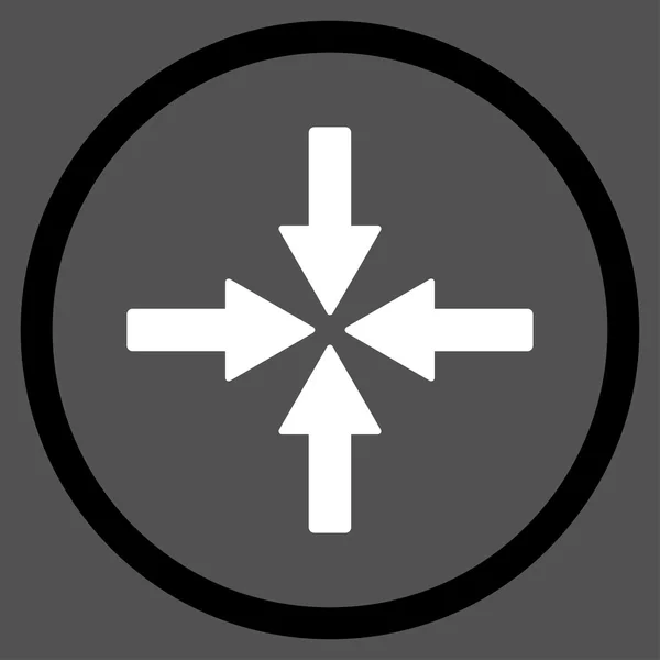 Colisionar Flechas icono — Vector de stock
