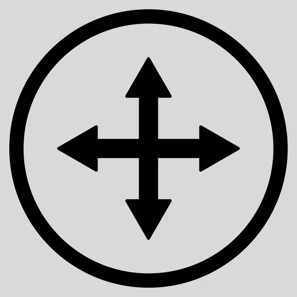 Четырёхстрелочная икона — стоковый вектор