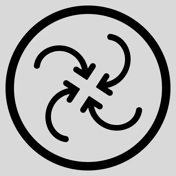 Giro Flechas icono — Archivo Imágenes Vectoriales