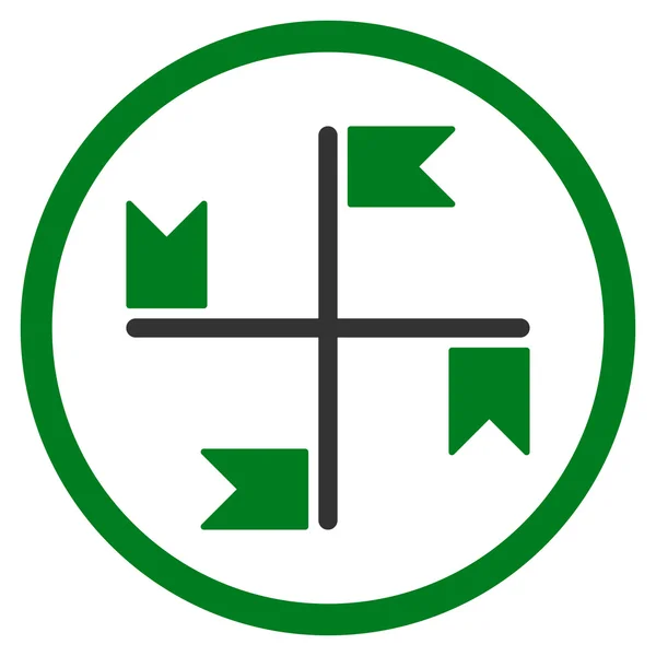Ploché ikony vlajek — Stockový vektor