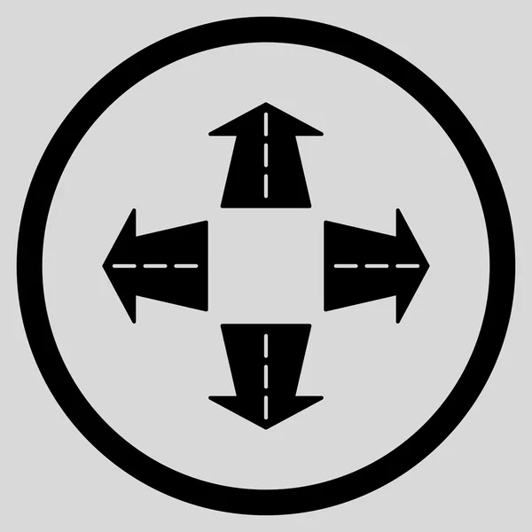 Значок дороги напрямки — стоковий вектор