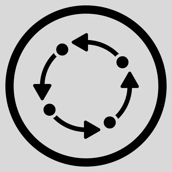 Platte pictogram roteren — Stockvector