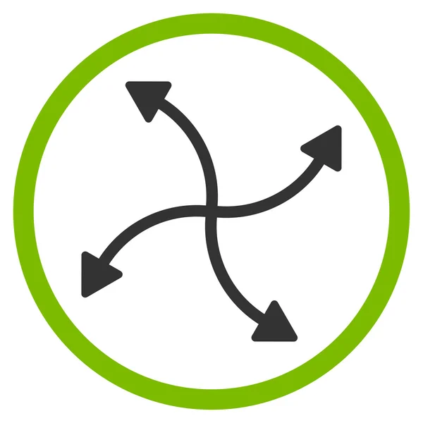 Icona delle frecce vorticose — Vettoriale Stock