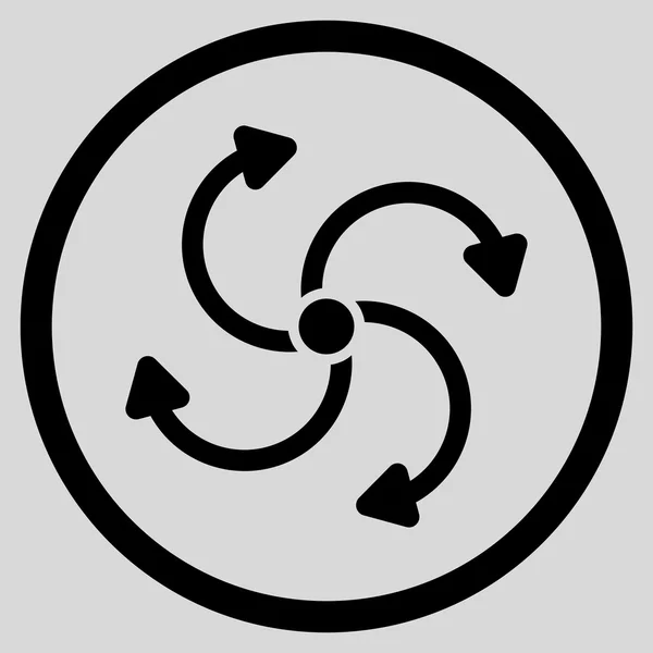 Ventilator rotatiepictogram — Stockvector