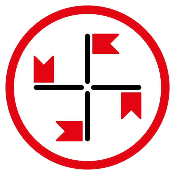 Ploché ikony vlajek — Stockový vektor