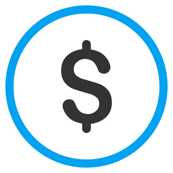 Icône plate Dollar — Image vectorielle
