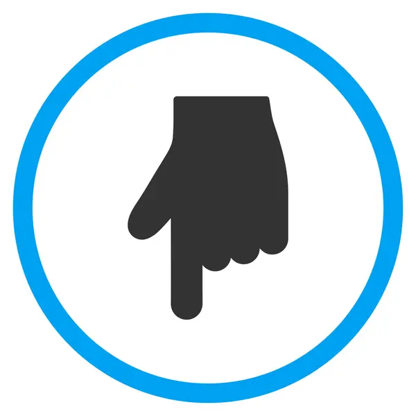 Ícone de dedo indicador para baixo —  Vetores de Stock
