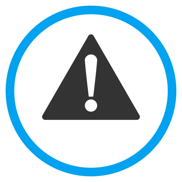Icono plano de advertencia — Vector de stock