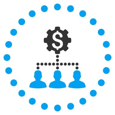 Endüstriyel banka müşterilerine simgesi