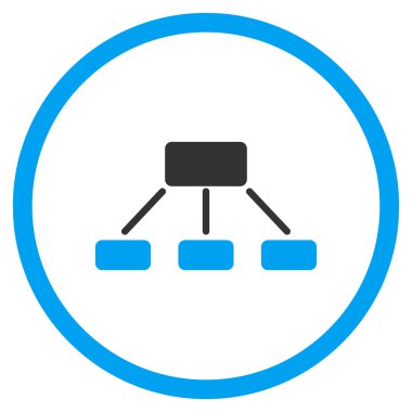 Hiyerarşi düz simgesi