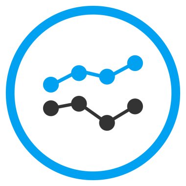 Eğilimleri düz simgesi