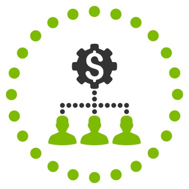 Endüstriyel banka müşterilerine simgesi