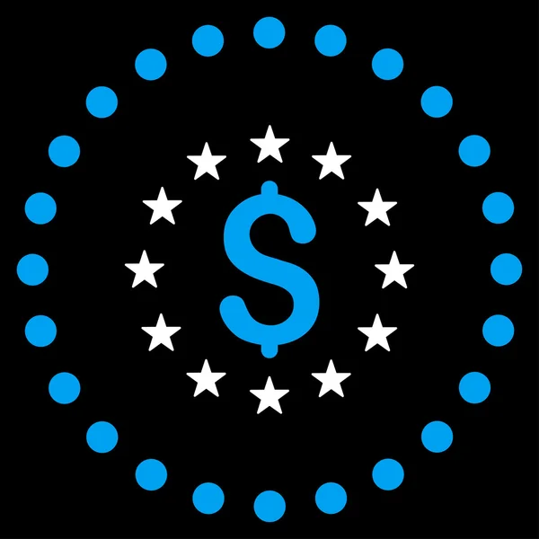 Ikona hvězdičky dolar — Stockový vektor