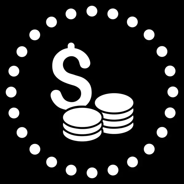 Icône de trésorerie Dollar — Image vectorielle