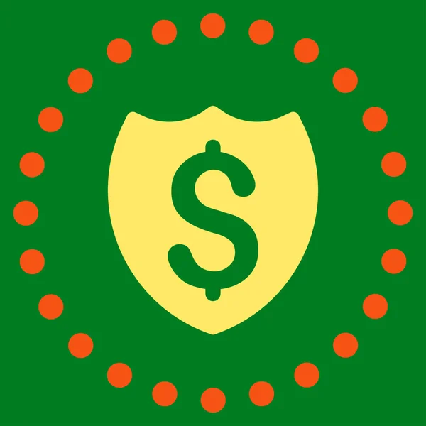 Bankovní pojištění ikona — Stockový vektor
