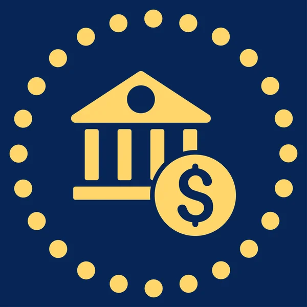 Doları banka simgesi — Stok Vektör