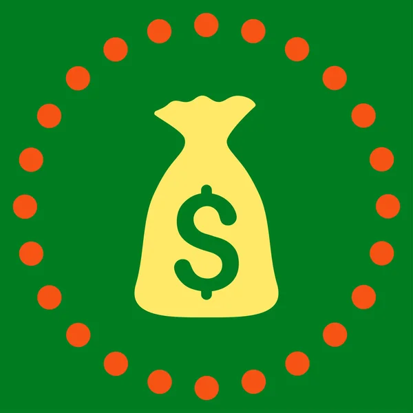 Значок мішок грошей — стоковий вектор