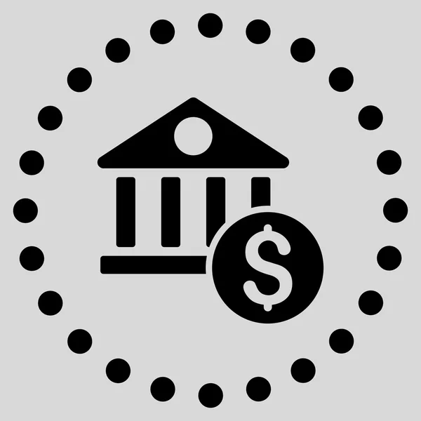 Icona della banca del dollaro — Vettoriale Stock