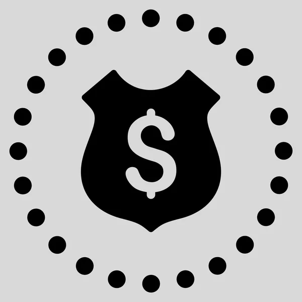 Icona dello scudo finanziario — Vettoriale Stock
