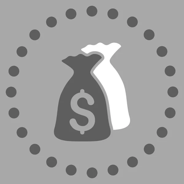 Icono de bolsas de dinero — Vector de stock