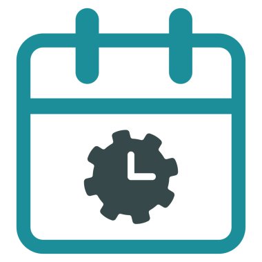 Saat hizmet gün simgesini