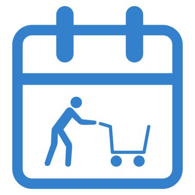 Alışveriş güncel değil simgesi