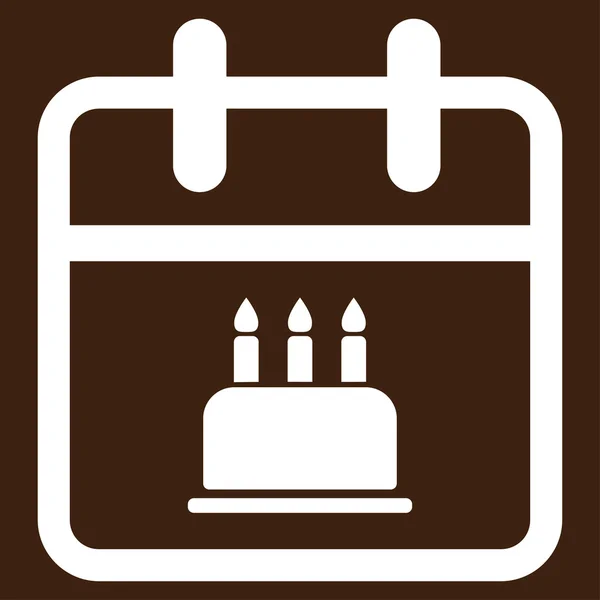 Cumpleaños Apartamento Icono — Vector de stock