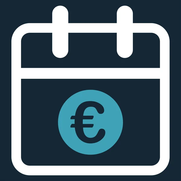 Euro Date Icône — Image vectorielle