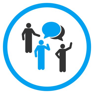 İnsanlar tartışmalar simgesi