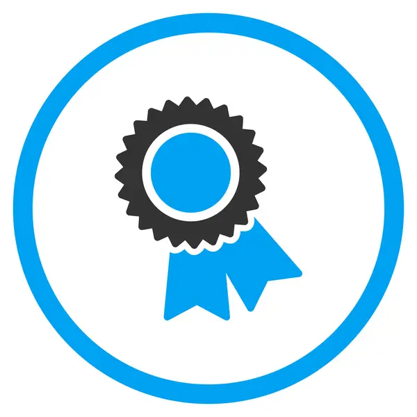 Certificación Icono plano — Vector de stock