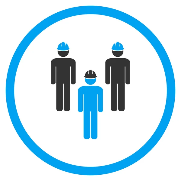 Standing Engineer Group Icon — Stock Vector