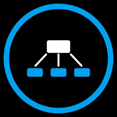 Hiyerarşi düz simgesi