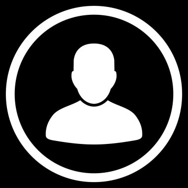 Müşteri düz simgesi